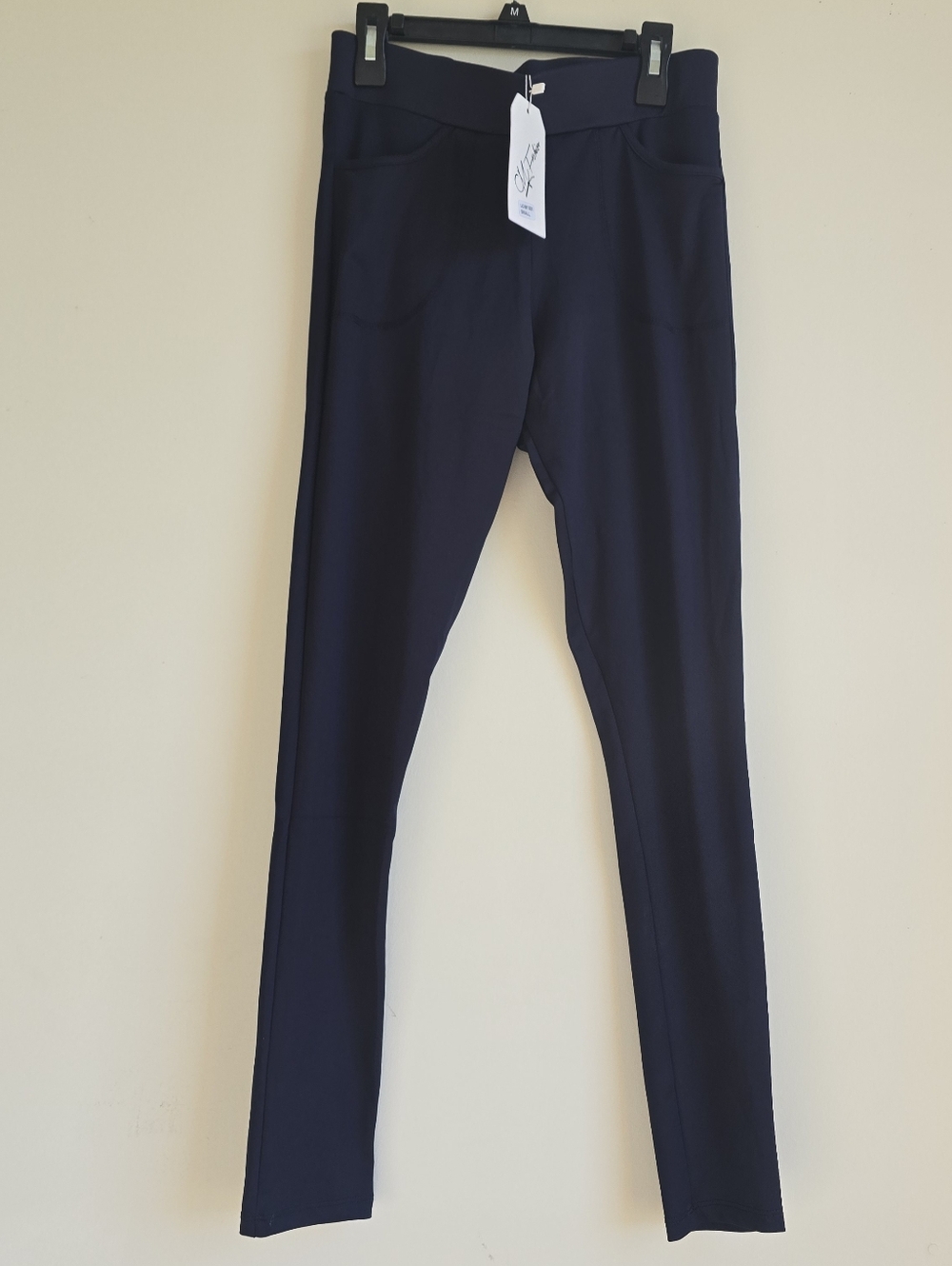 NWT CM Fashion Navy Blue Stretch Leggings Size S